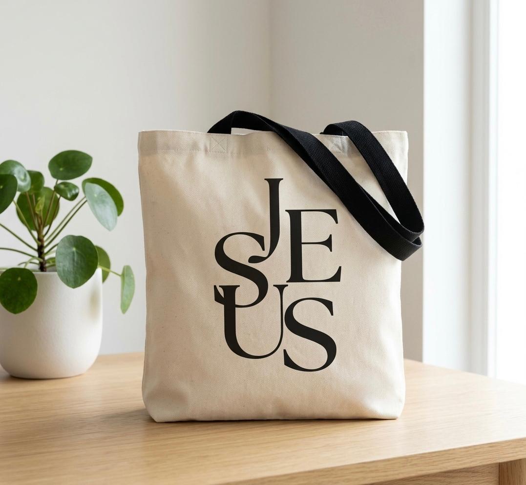 Baumwoll Tasche - Jesus